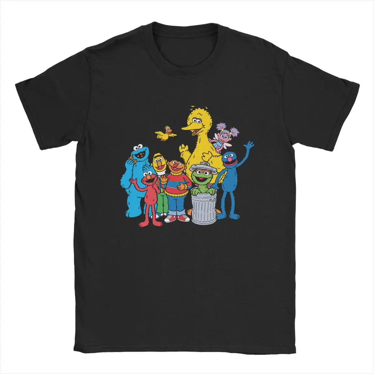 تي شيرت رجالي من Sesamed Sweet Streets تي شيرت مذهل بأكمام قصيرة ورقبة مستديرة تي شيرت قطني فريد من نوعه #4