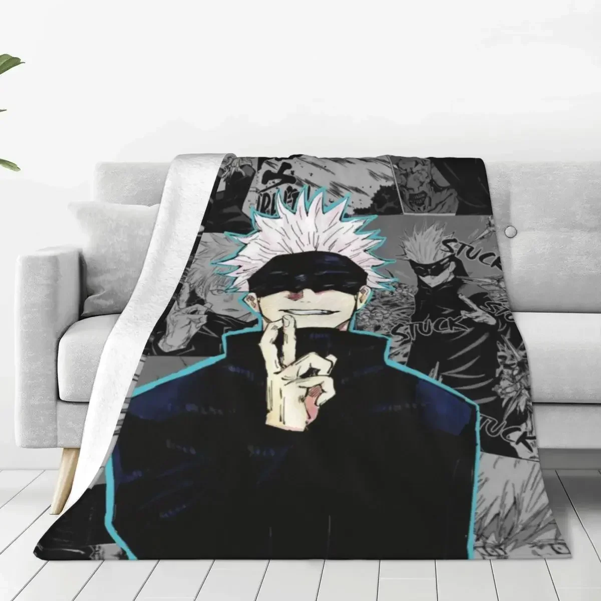

Manga Warm Soft Blanket Cool Magic Travelling Throw Blanket Winter Colorful Custom Flannel Bedspread Sofa Bed Cover