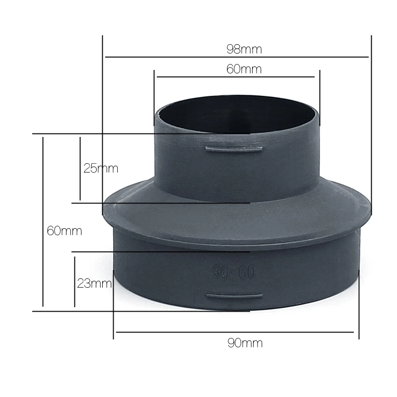 Eberspacher-パーキングソーダートリダクションコネクタ,90mm〜60mm,エアヒーター,パイプアダプター