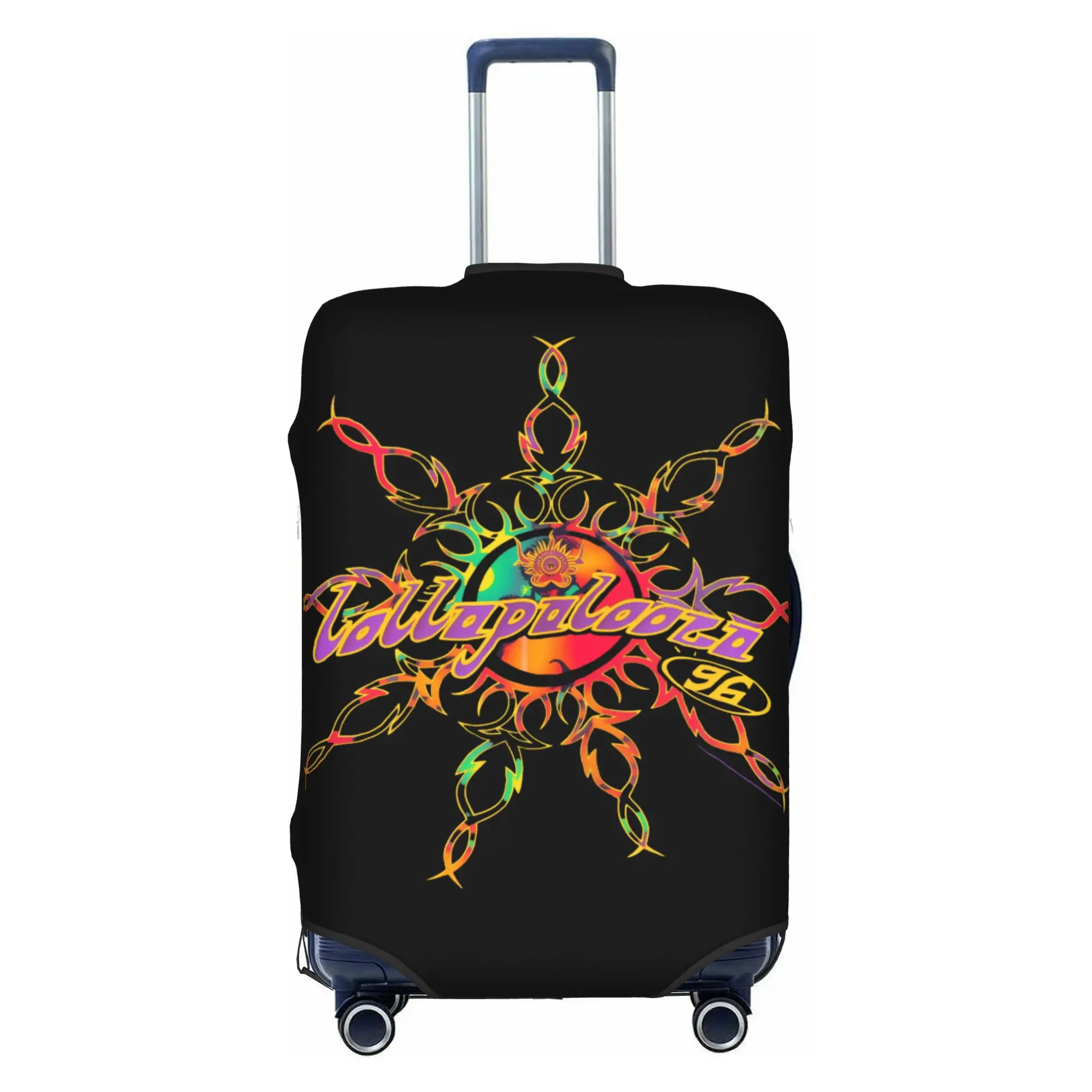 L-Lollapalooza Rock Heavy Metal Punk  Suitcase Cover Dust Proof  Travel Luggage Covers for 18-32 inch