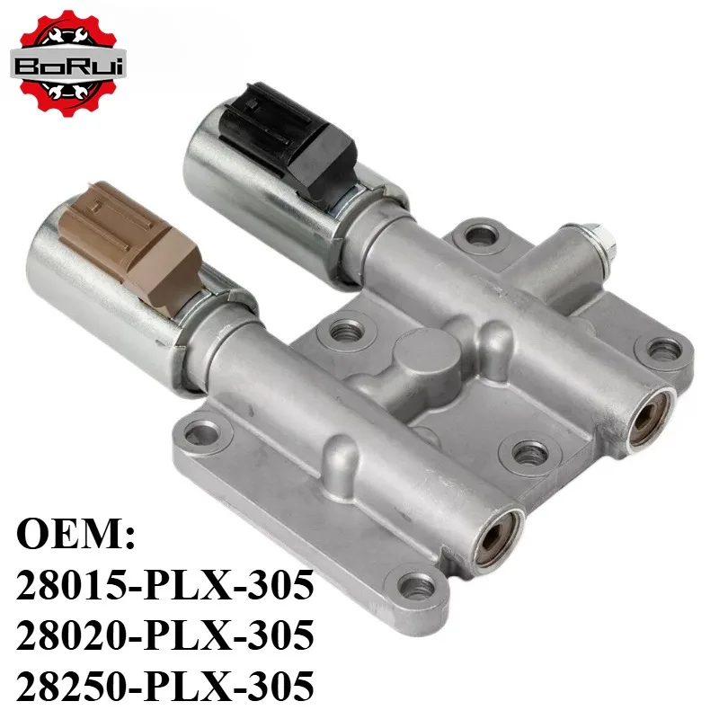 

OEM 28015-PLX-305 28020-PLX-305 28250-PLX-305 Трансмиссия Двойной линейный соленоид для 2001-2005 Honda Civic 1.7L 2.0L 1,3