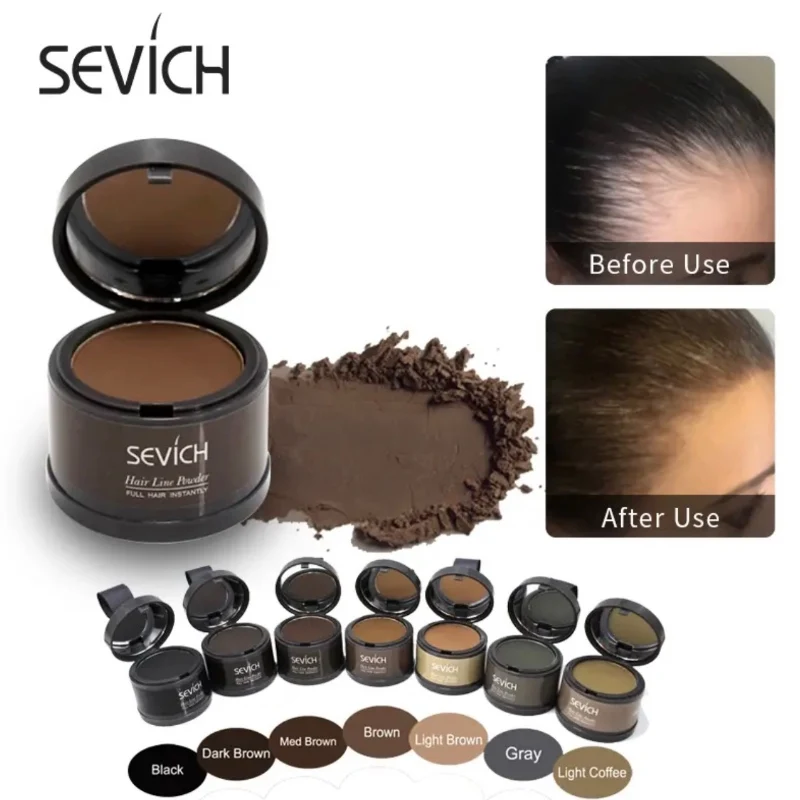 Sevich 8 color Hair Shadow Powder Repair Hair Shadow Hair line Modified Hair Concealer Natural Cover Instant Hair Fluffy Powder