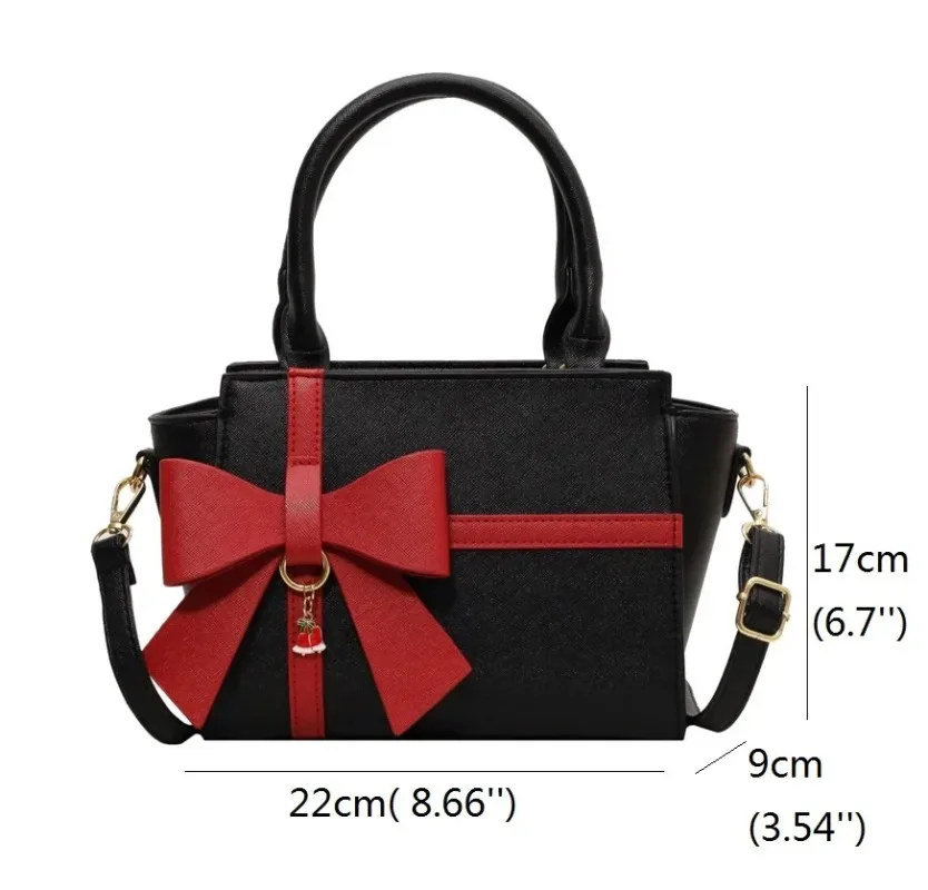 Vintage Bow Shoulder Bags for Women Luxury Designer Handbags Ladies Crossbody Bags Large Capacity Tote Bags Girls Shopping Bags