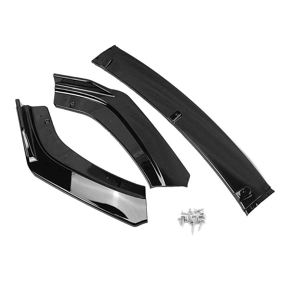 Front Bumper Spoiler Lip Car Lower Guard Plate Splitter Lip For Honda Civic X FC FK 10th Gen 4 Door Sedan 2016-2020