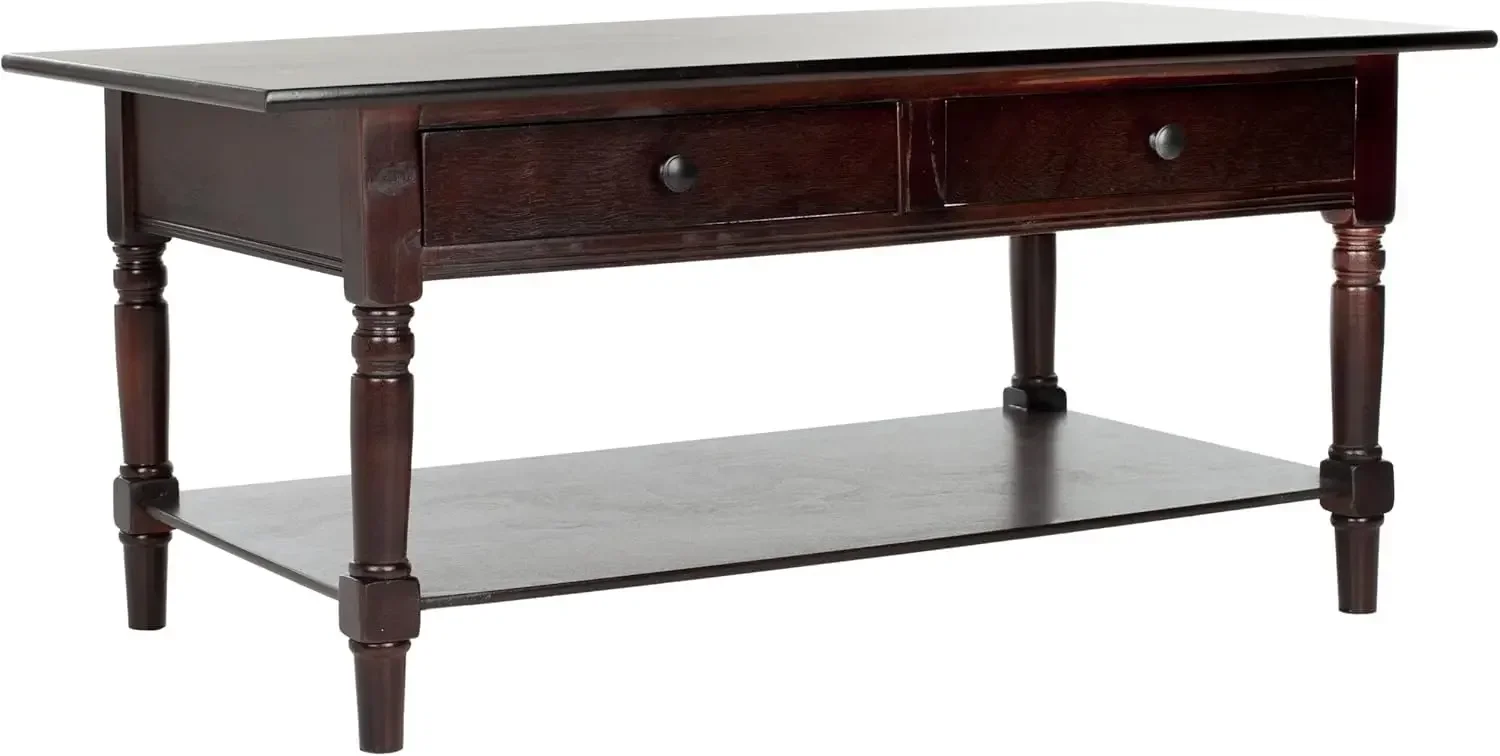 American Homes Collection Boris Dark Cherry Coffee Table