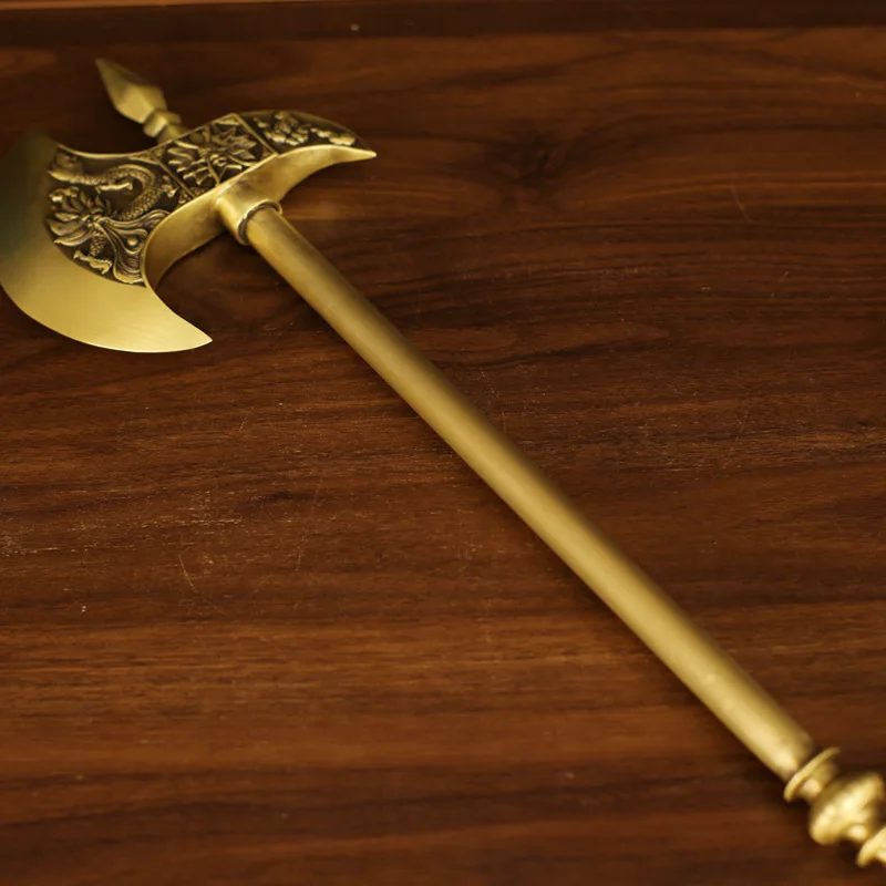 Brass Housewarming Axe Moving Wedding Blessing Housewarming Opening Home Decor Craft Ornament Living Room
