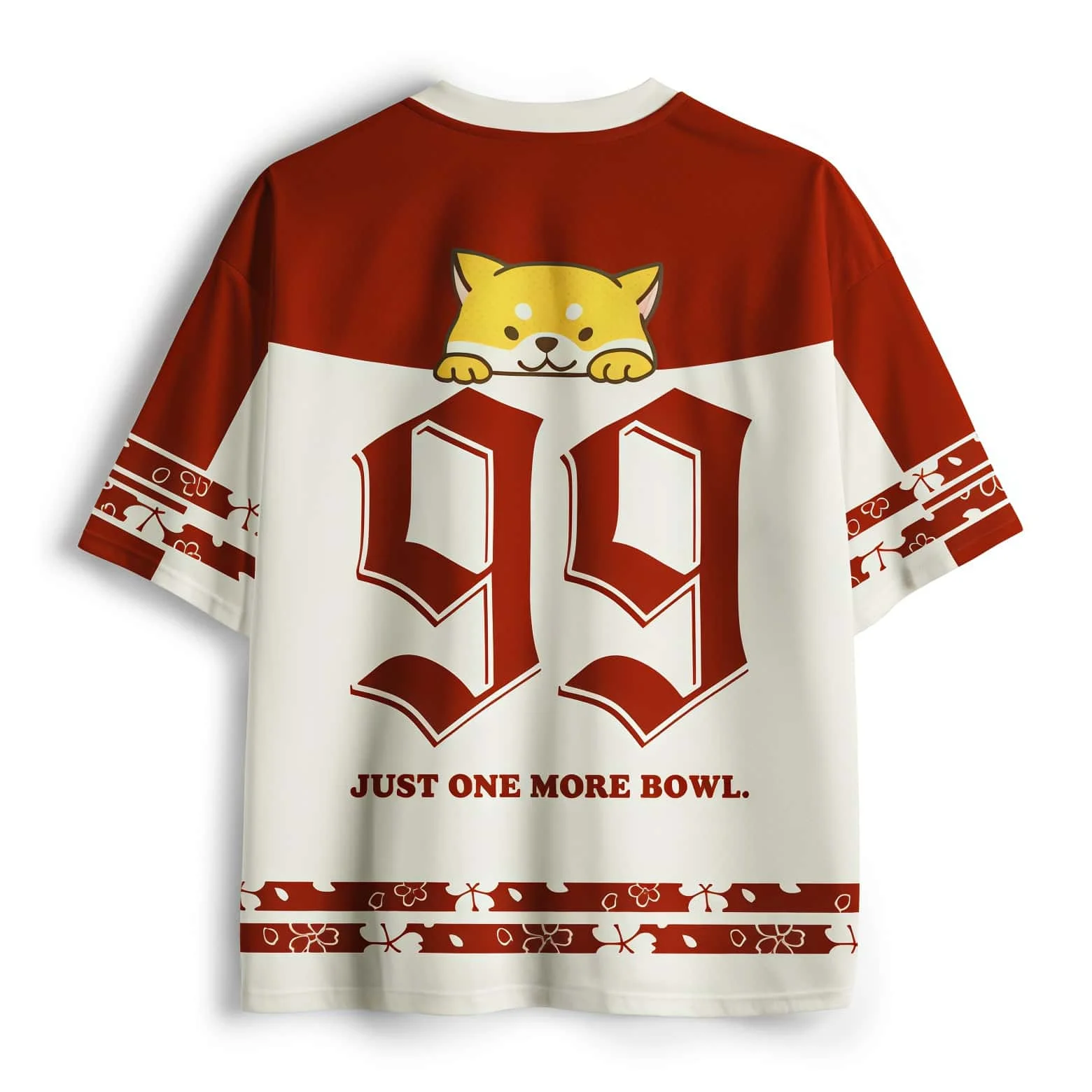 Anime Cute Funny Shigou Verbose Lamian Noodles Japanese Element Print Breathable Top Soft Cute Cure Daily Sports Loose T-shirt
