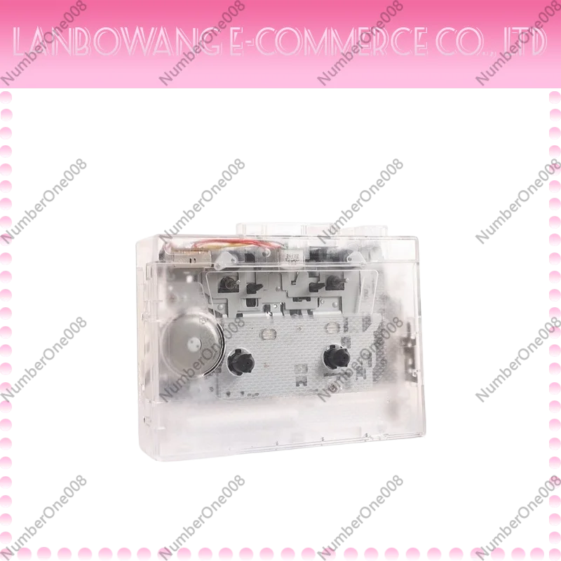 Retro Transparent Bluetooth Cassette Player High Fidelity HIFI Portable Walkman with FM Radio Nostalgic Audio Cassette Player