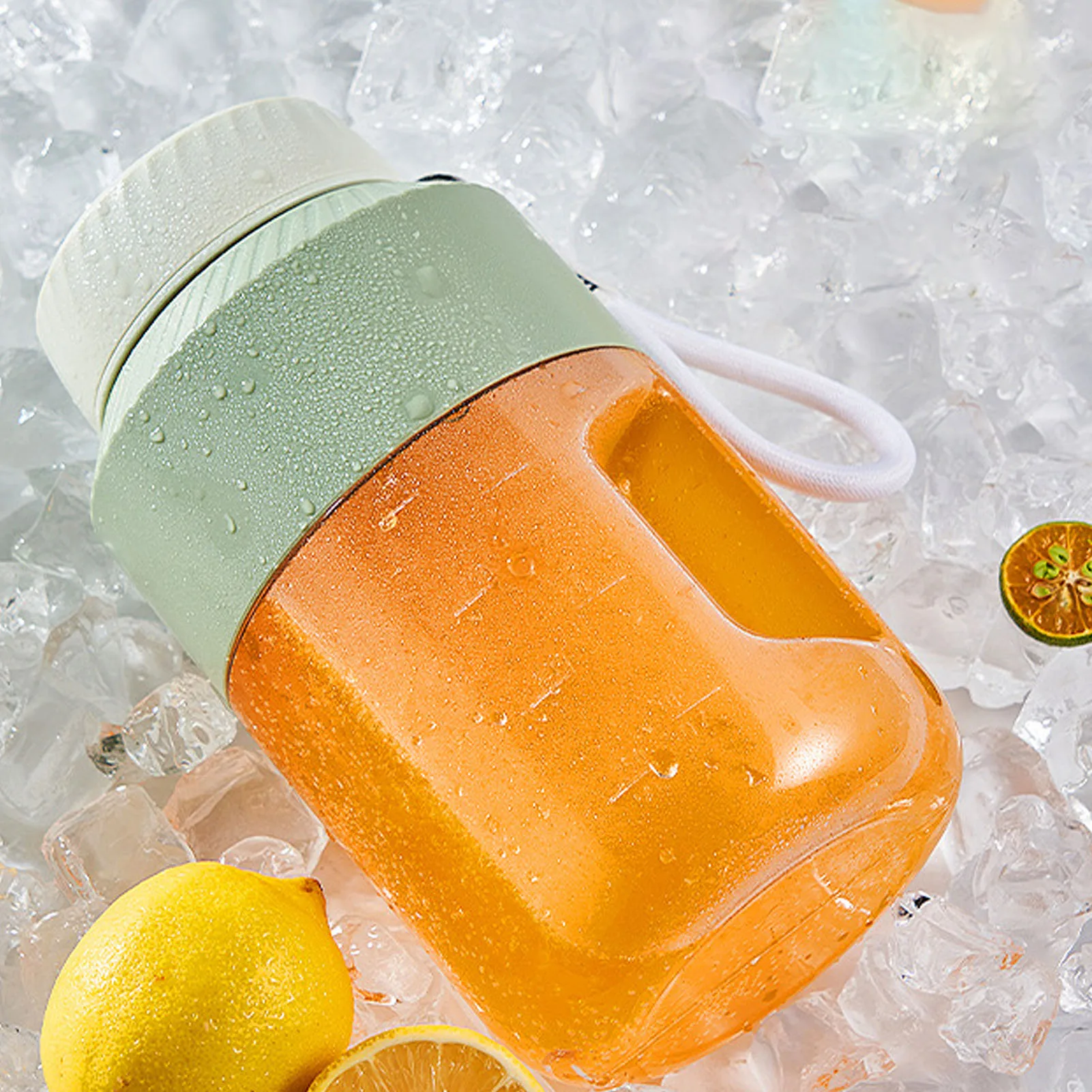 Liquidificador sem fio recarregável portátil de 1L - design de tampa dupla, mistura eficiente para viagens, academia, atividades ao ar livre e festas