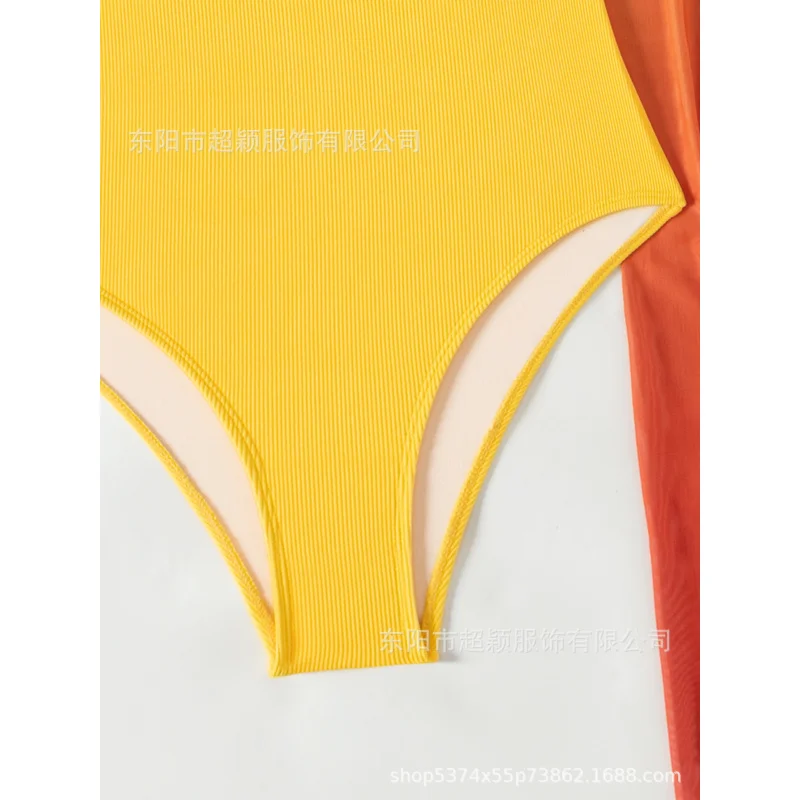 Hot-Selling Sexy One-Piece Bikini Gradient Two-Piece Set New Style Beach Dress Swimwear for Women