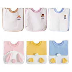 Kid Bib Easy Put on and Take Off Waterproof Keep Kids Clothes Dry Machine Washable for 1-6 Years Kids Cute Baby Apron