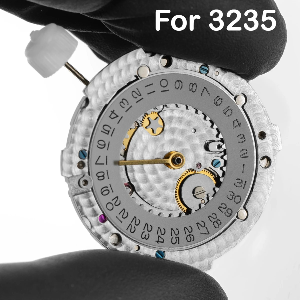 

For 3235 Mechanical Movement Engraved automatic mechanical movement blue balance wheel 41mm For NLS movement Parts