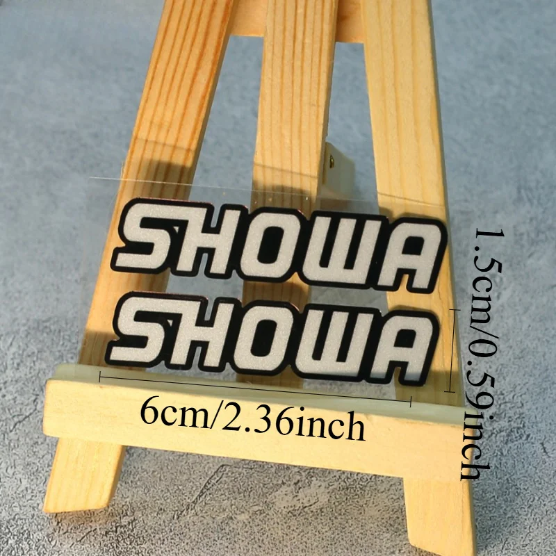 

Светоотражающие наклейки на переднюю вилку мотоцикла для мотокросса, гоночный шлем, подвеска Showa, наклейки для Yamaha Honda Suzuki Kawasaki