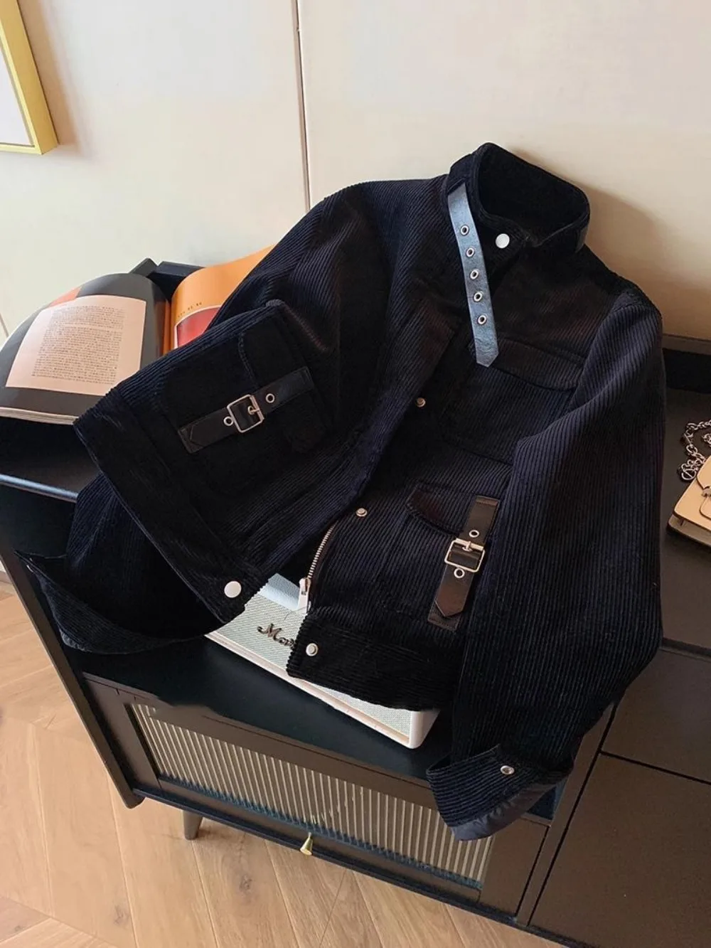 Fall 2026 Retro Corduroy Jacket - Multi-pocket Coat - Workwear Jacket Top