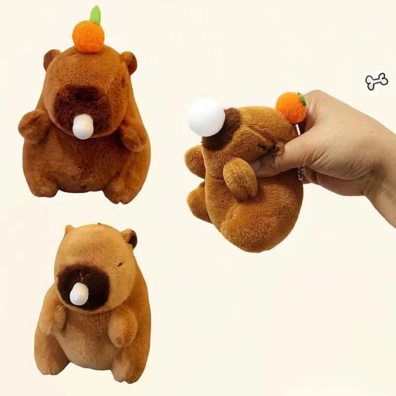 

Плюшевый брелок с капибарой, плюшевая сумка, кулон, кукла, подарок, милый автомобильный брелок, аксессуары для фотосъемки