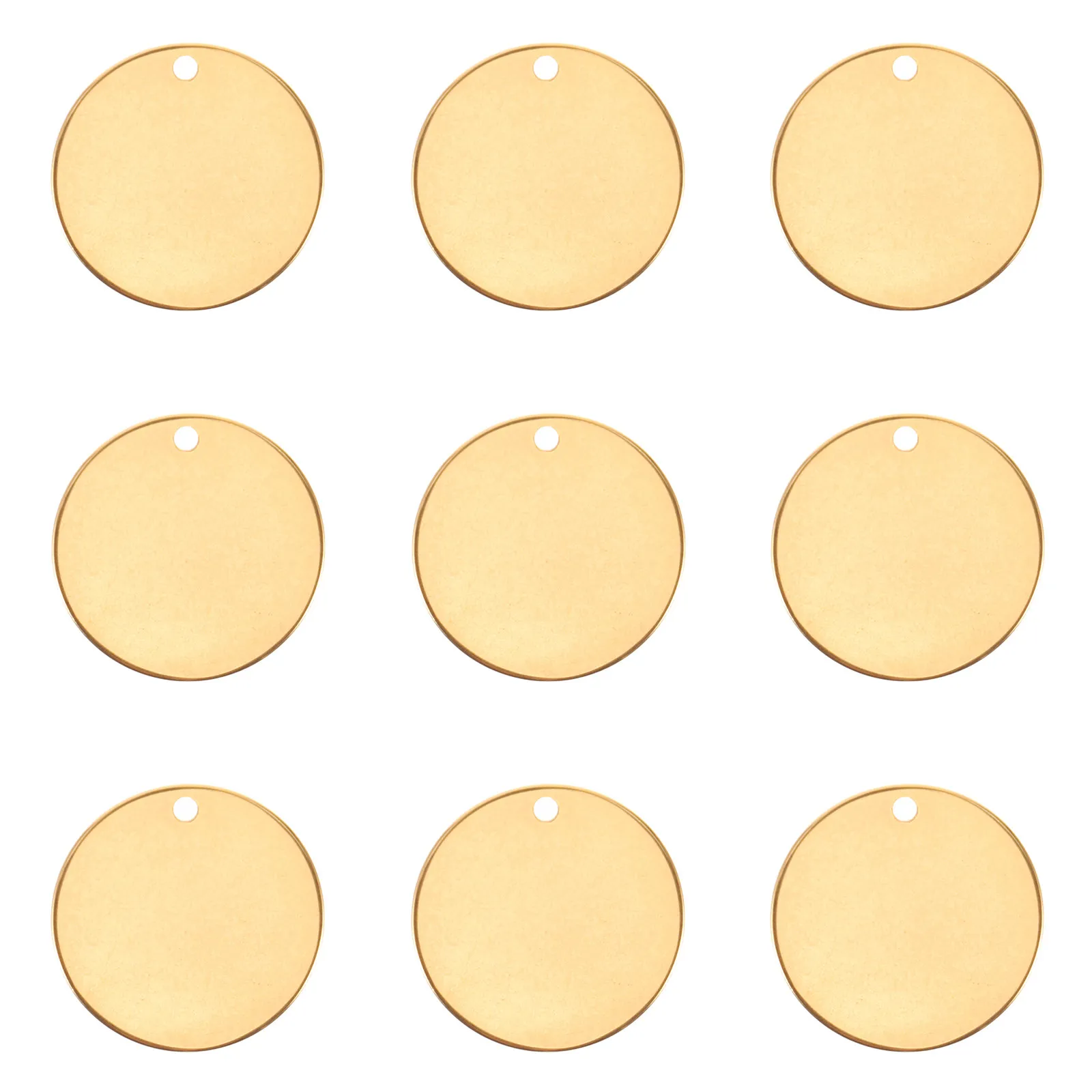 

10 шт. круглых заготовок из нержавеющей стали для гравировки: бирки для украшений, кулонов, ожерелий, брелоков, подарков для собак