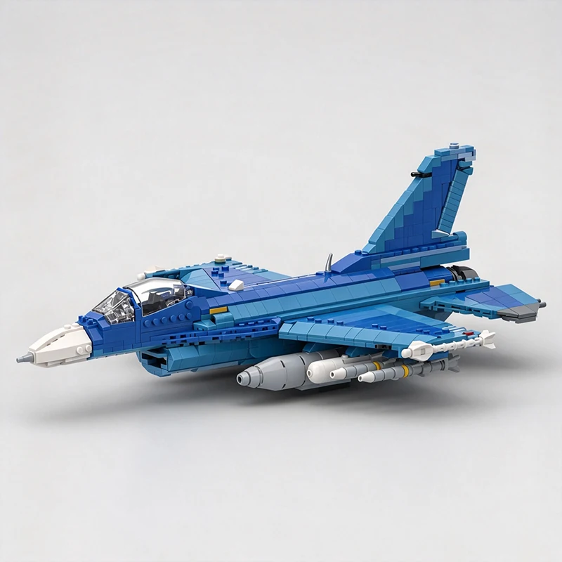 MOC Premium Building Blocks Mitsubishi F-2A 1:35 Model DIY Assemble Bricks High Precision Collectible Toy Holiday Christma Gift