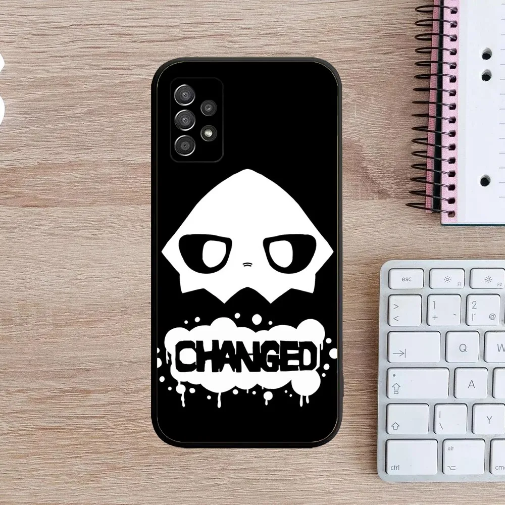 Changed Puro Reaction Sprite Phone Case For Samsung Galaxy A13,A21s,A22,A31,A32,A52,A53,A71,A80,A91 Soft Black Cover