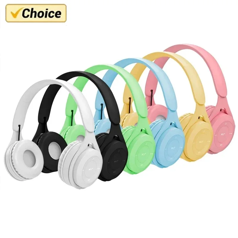 Cuffie Bluetooth Wireless Y08 originali con microfono riduzione del rumore Pc Gamer Girl Smartphone Music Sport Choice regali per bambini