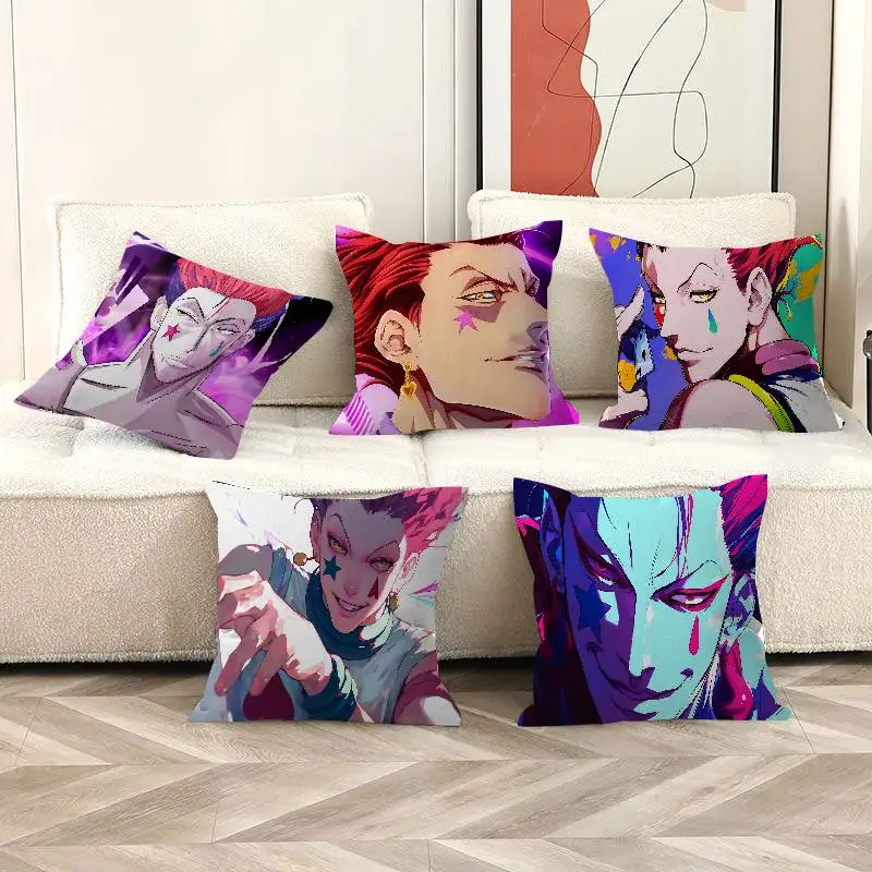Anime Hisoka Hunter X Hunters Maple Design Cushion Cover Happy Autumn Harvest decor Holiday Decorati Pillow Cover