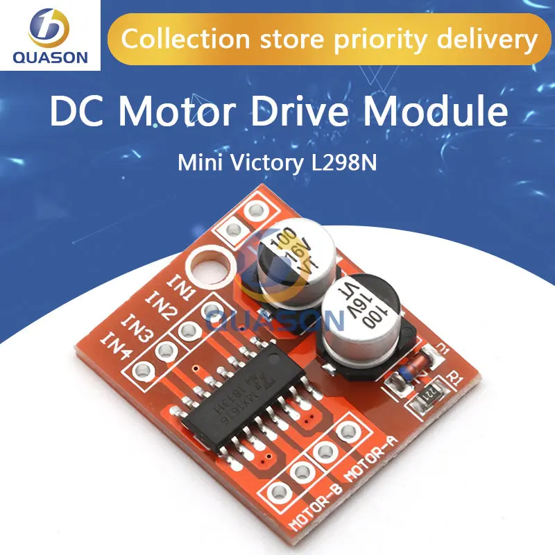 DC Motor Drive Module Reversing PWM Speed Dual H Bridge Stepper Motor Mini Victory L298N