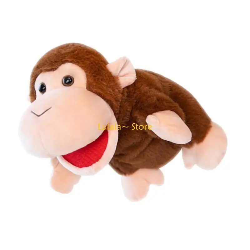 Y4QA Handpop Speelgoed Knuffel Pluche Jungle Dierenpop Handpop voor Kleuterschool Peuter Ouders Storytelling Props