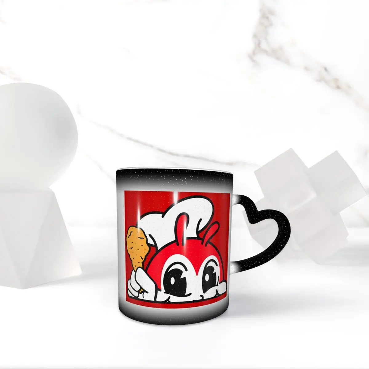 Jollibee Peeking Chicken Joy Filipino Mug Funny Ceramic Coffee Cups Tea Mugs Milk Cup Drinkware Gifts for Friends