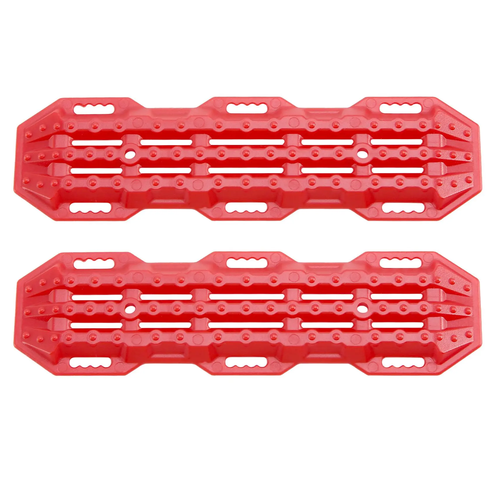 WOTT 2Pcs Plastic Sand Ladder Recovery Ramps Board for 1:10 RC Crawler Axial SCX10 Tamiya CC01 TRX-4 D90 MST CFX,Red