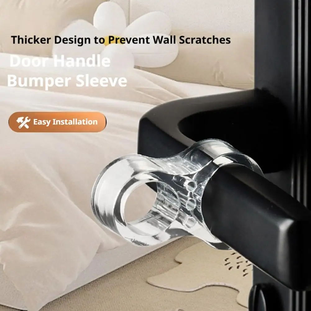 Door Stopper Wall Protector Anti-Collision Buffer Non-Punch Window Handle Mute Pad Baby Safety Home Doorstop