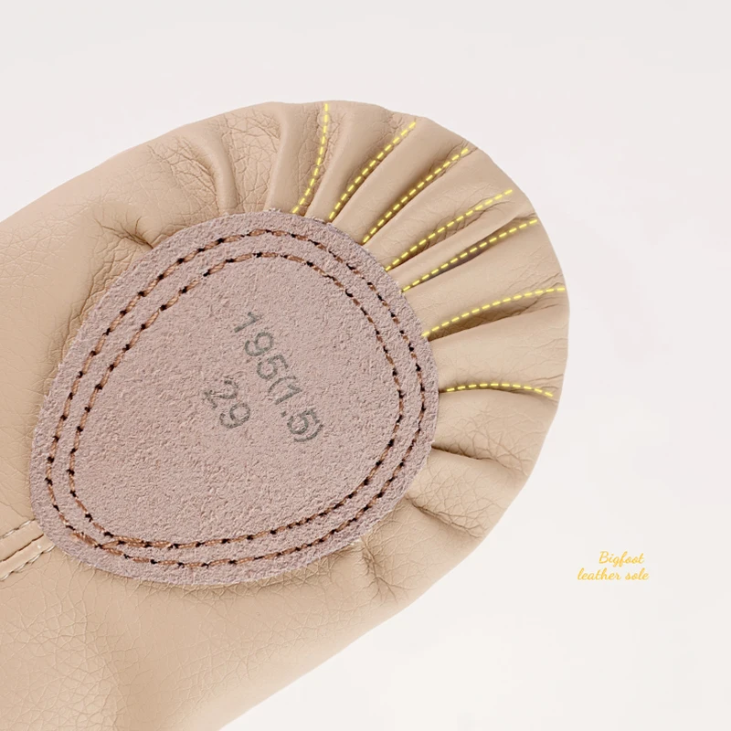 Kids Ballet Shoes Girls PU Leather Soft Split Sole Professional Dance Training Slippers Non-Slip