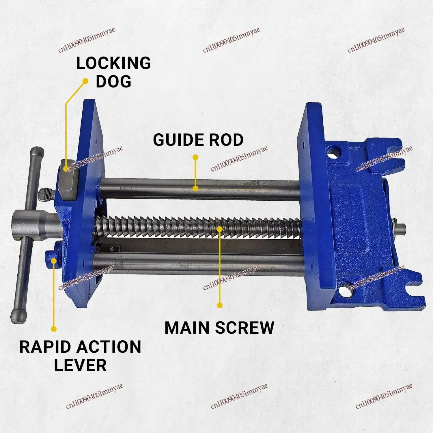 

Rapid Action Woodworking Vise 9Inch Jaw Width with Heavy-Duty Cast Iron Quick Release Lever for Quick Adjustments