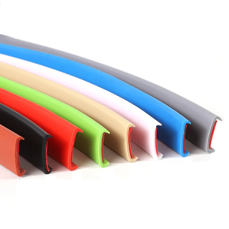 1/5Meter 9~36mm U-Shape Edge Banding Furniture Edge Strip Self Adhesive Edging Trim Flexible Edge Protector