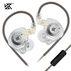 KZ EDX PRO X IEM หูฟังไดรฟ์แบบไดนามิก HiFi Deep Bass Sound หูฟังกีฬาเพลงชุดหูฟังตัดเสียงรบกวนพร้อมสายที่ถอดออกได้