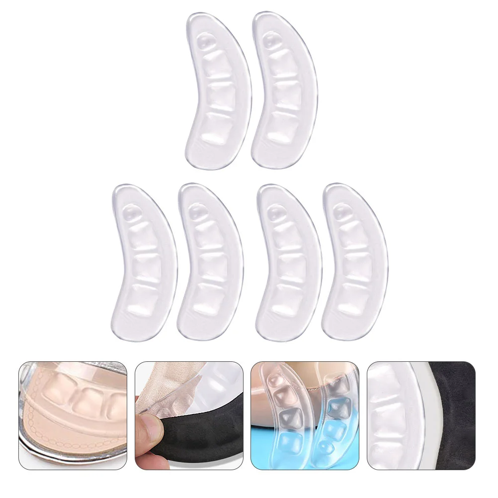 

3 Pairs Anti-wear Stickers for High Heels Invisible Pad Pads Outdoor Insole Protective Cushions Gel Non-slip