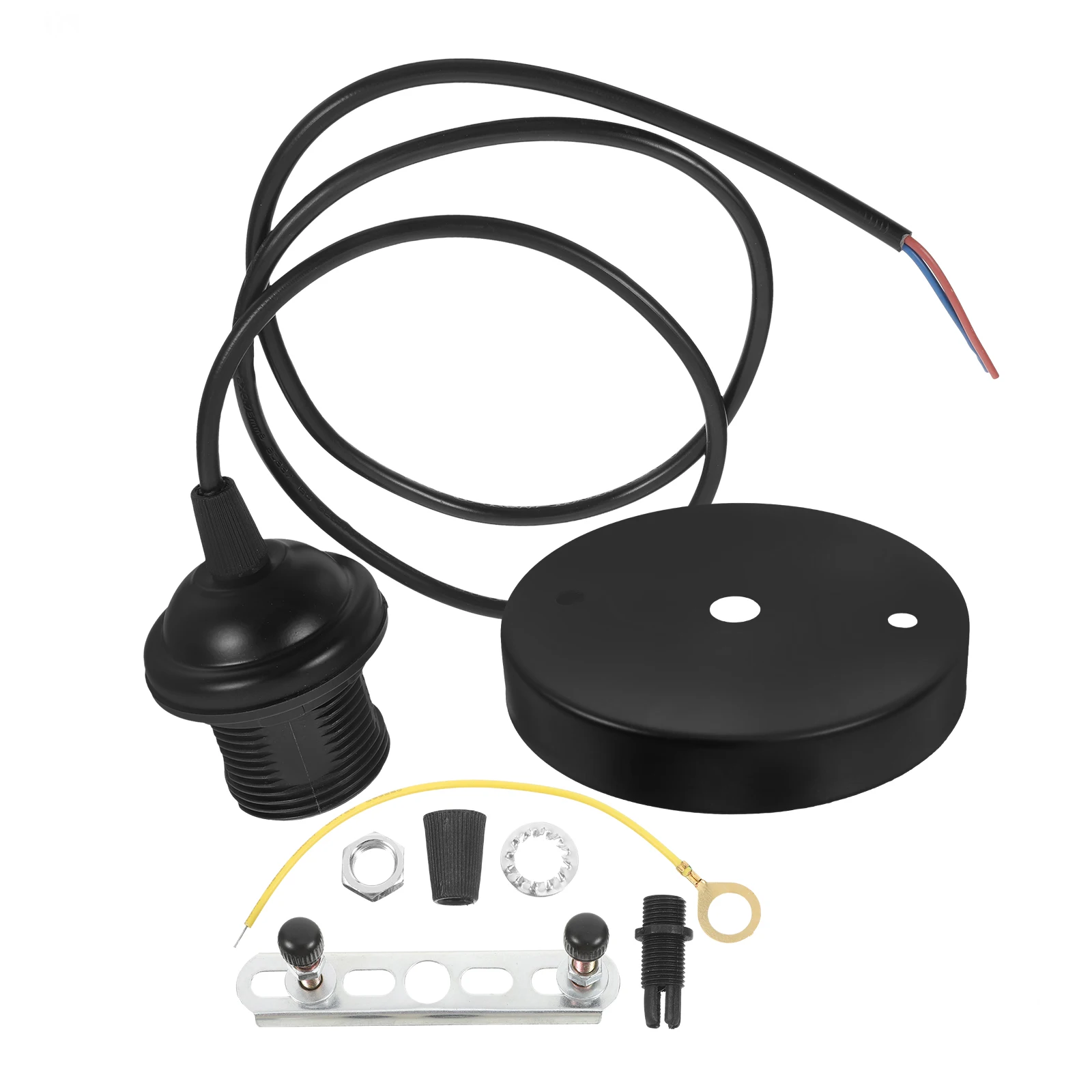 

E26 E27 Socket Vintage Pendant Light Kit Ceiling Lamp Holder 100cm Cord Adjustable Length Lighting Supply