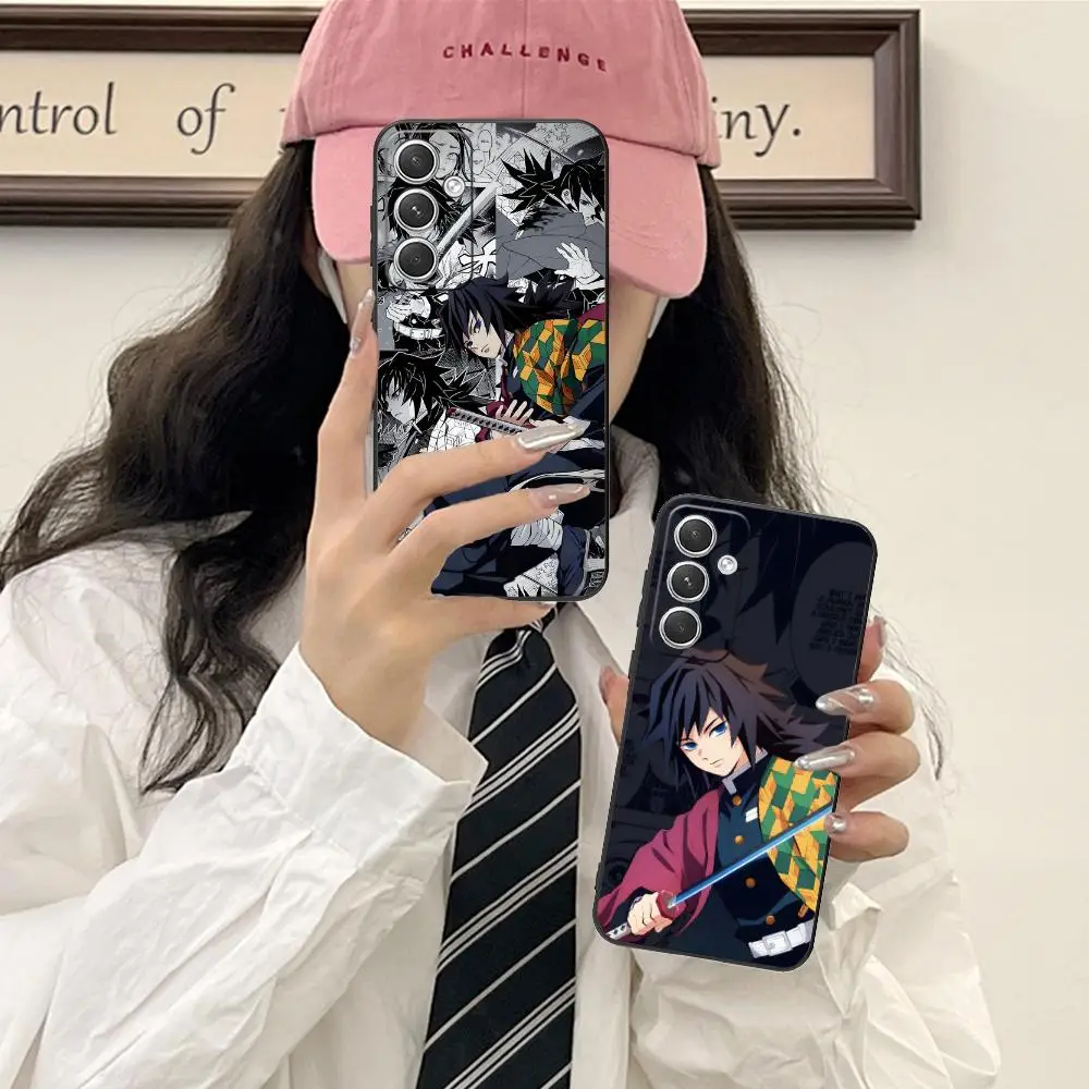 

Чехол для телефона Demon Slayer Giyu Tomioka для Samsung Galaxy S25 S24 S23 S22 S21 S20 Note20 Plus FE, ультрацветный защитный чехол