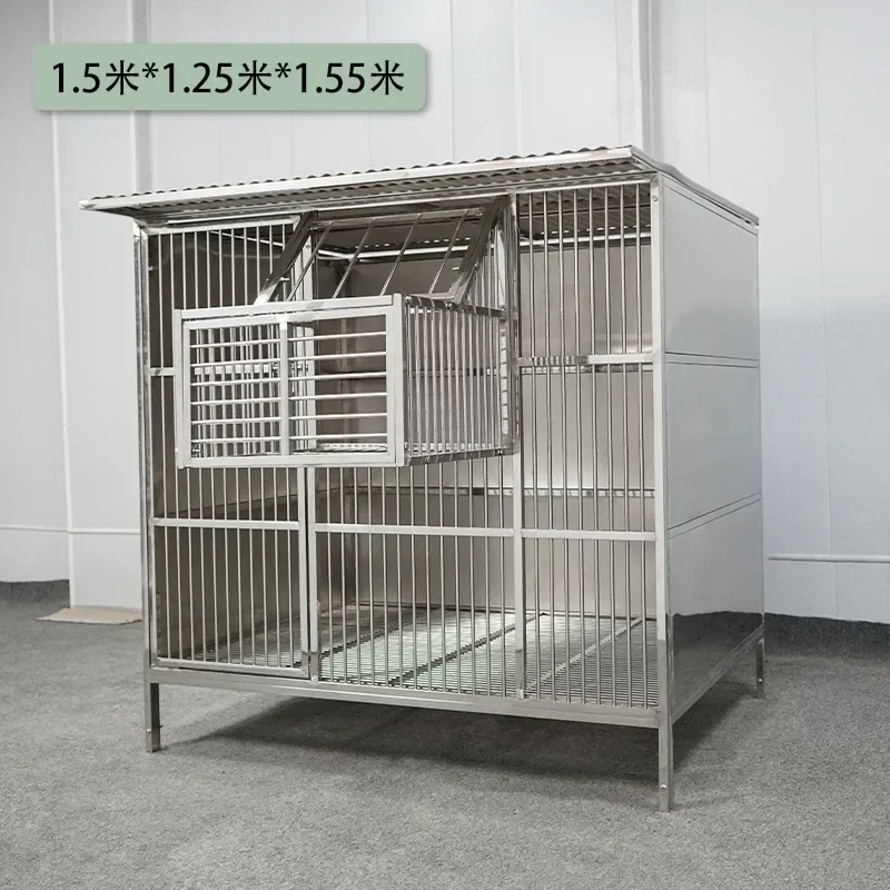 Large Stainless Steel Pigeon Cage Windproof Rainproof Racing Pigeon Carrier Professional Breeding Cage Outdoor Large Pigeon