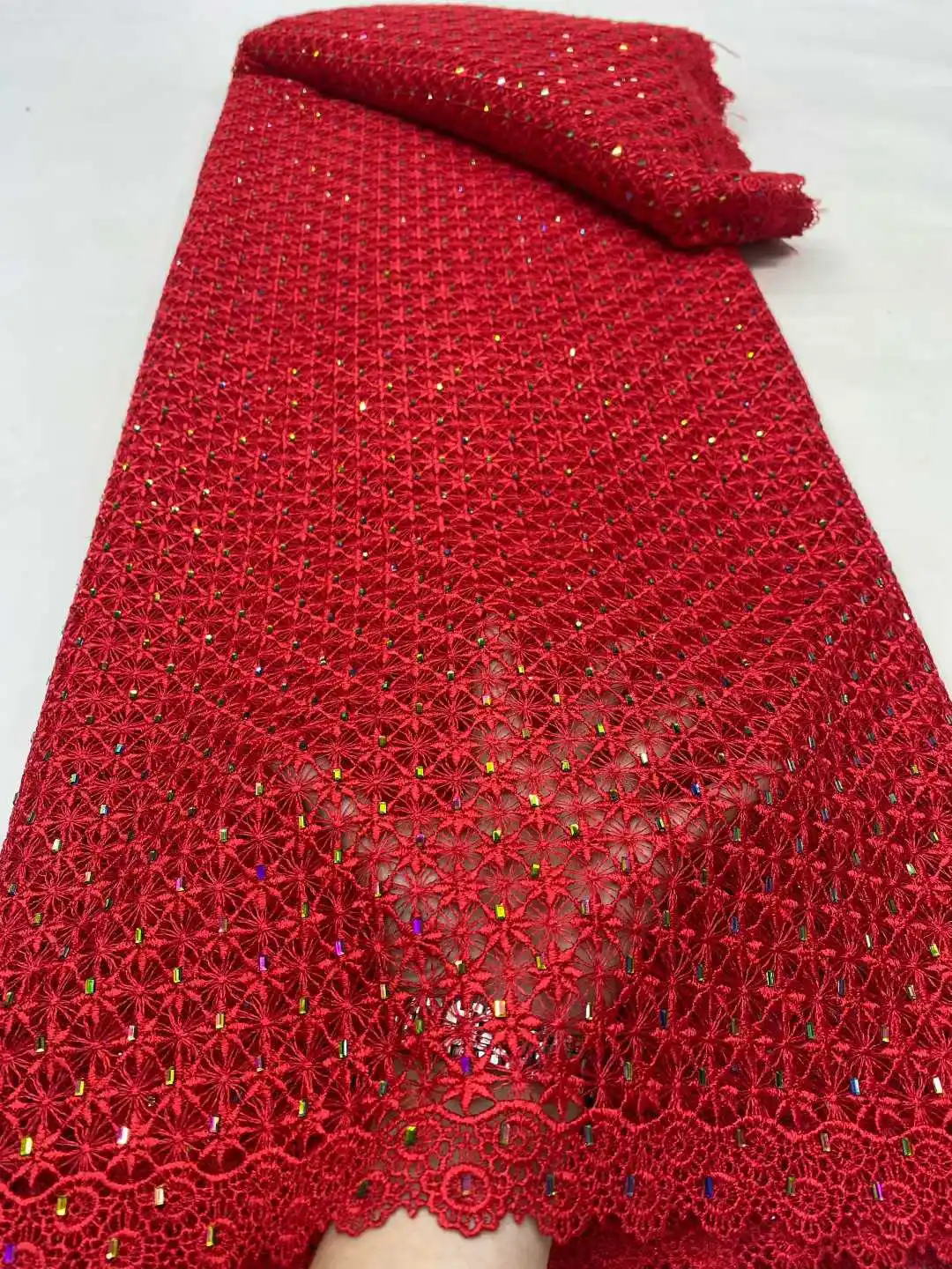 الحليب الأفريقي شبكة حرير الدانتيل مع الترتر 2025 الفرنسية صافي نسيج الدانتيل الخياطة المطرزة الدانتيل تول النيجيري المرأة فستان الزفاف