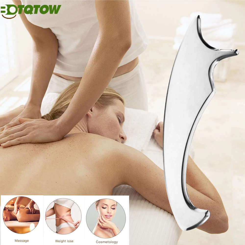 

1Pcs Stainless Steel Gua Sha Scraper – IASTM Tool for Muscle & Scar Tissue Release,Soft Tissue Massage,Physical Therapy & Pain