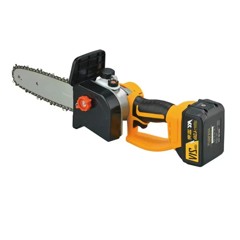 

8 Inch 600W Cordless Electric Chain Saw Wood Cutters Woodworking Chainsaw Power Tool Brushless Motor for 21V Battery