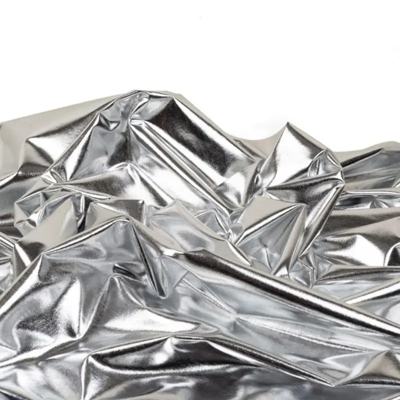   Stretchable Metallic Craft Fabric 1M Spandex Materials for Sewing