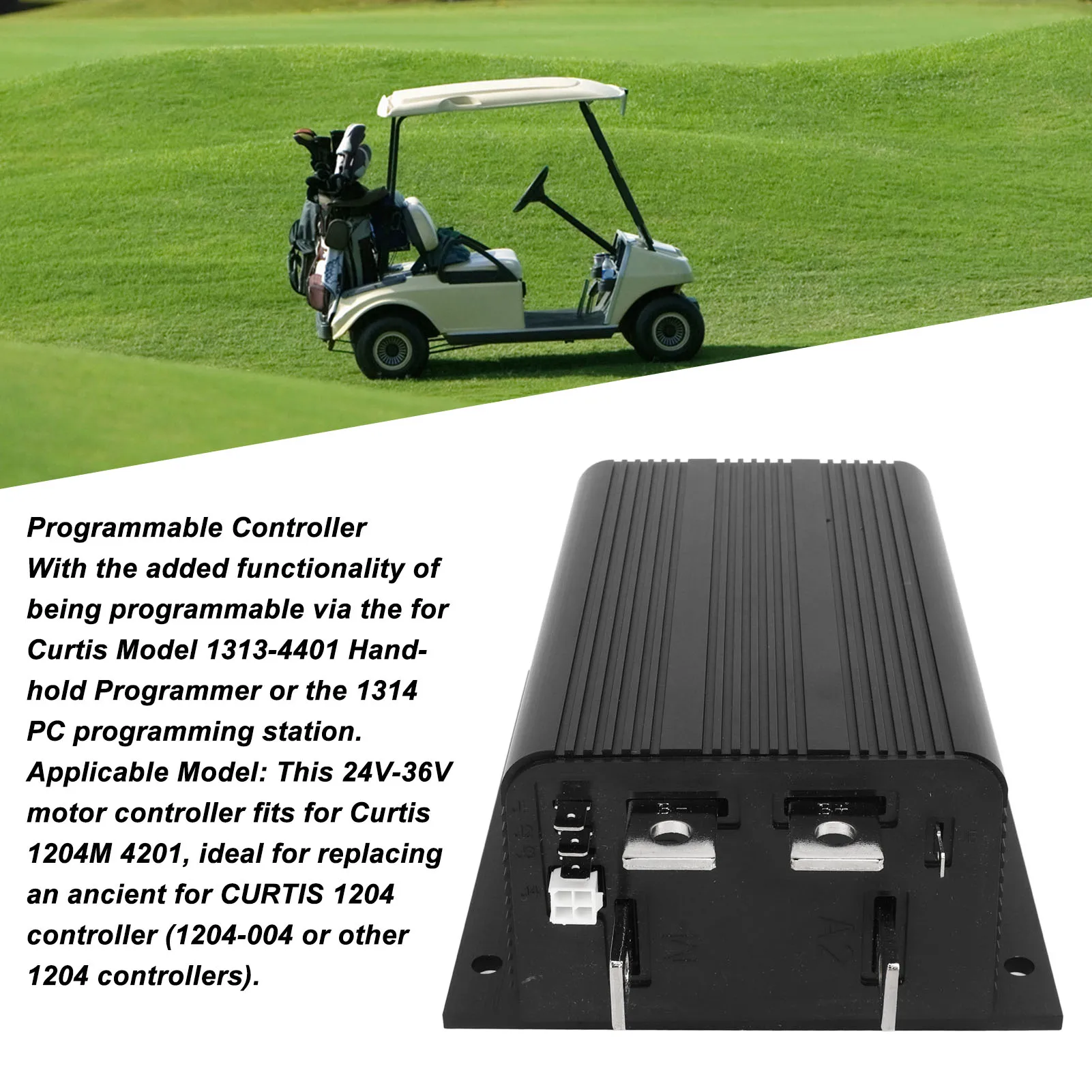 17720703 وحدة تحكم المحرك القابلة للبرمجة 275A 24V‐36V التحكم الصامت السلس لوحدات تحكم كورتيس 1204‐004 أو 1204