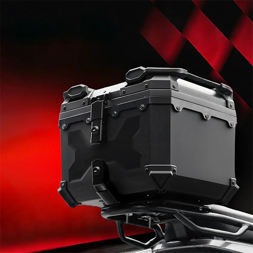 

Motorcycle Universal Trunk Non Aluminum Alloy Rear Trunk Pedal Motorcycle X Armored Box