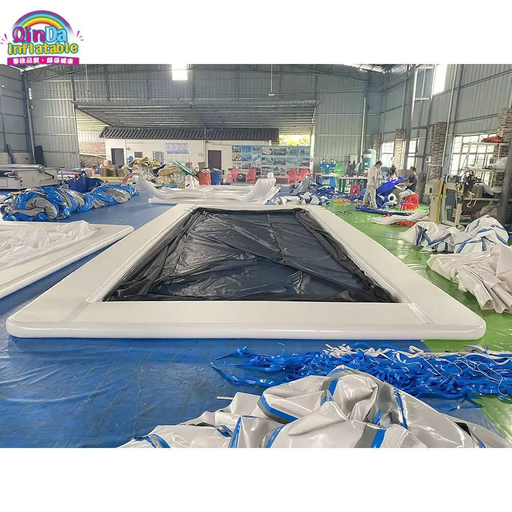 

Yacht Floating Inflatable Water Boat Pool Inflatable Sea Swimming Pool With Net