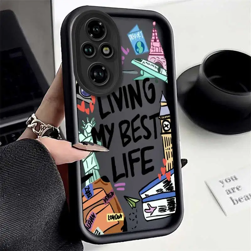 200 Positive Dreams Sky Eye Ladder Phone Case For Honor 90Lite 70Lite X50i 50 50SE X40i X30 X9A X9 9X X8 X7 X6 X5 Cover