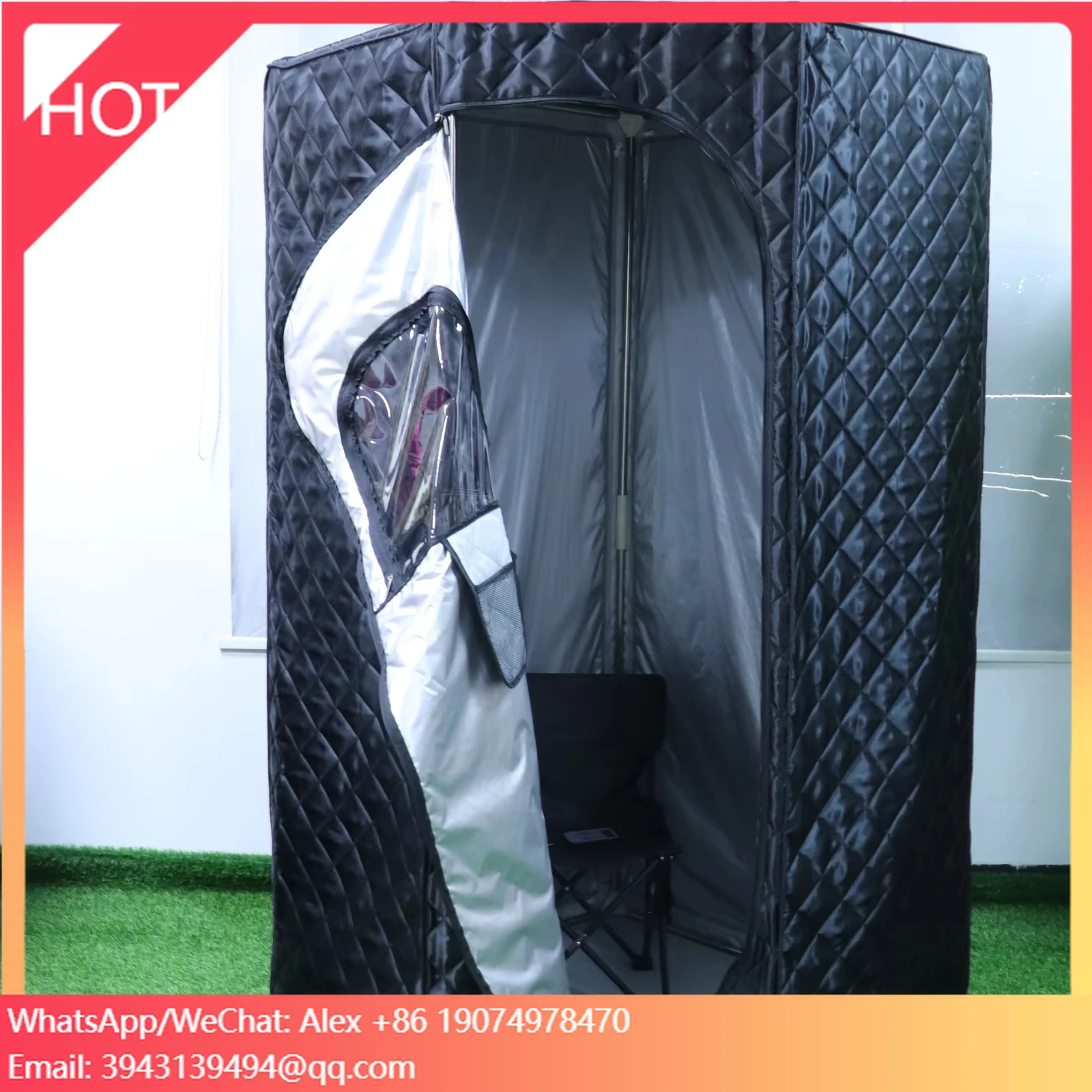 

Портативная инфракрасная сауна OHO с красным светом, электрическая сухая паровая сауна для релаксации и детоксикации, низкий уровень ЭМИ, умная панель управления, для квартиры