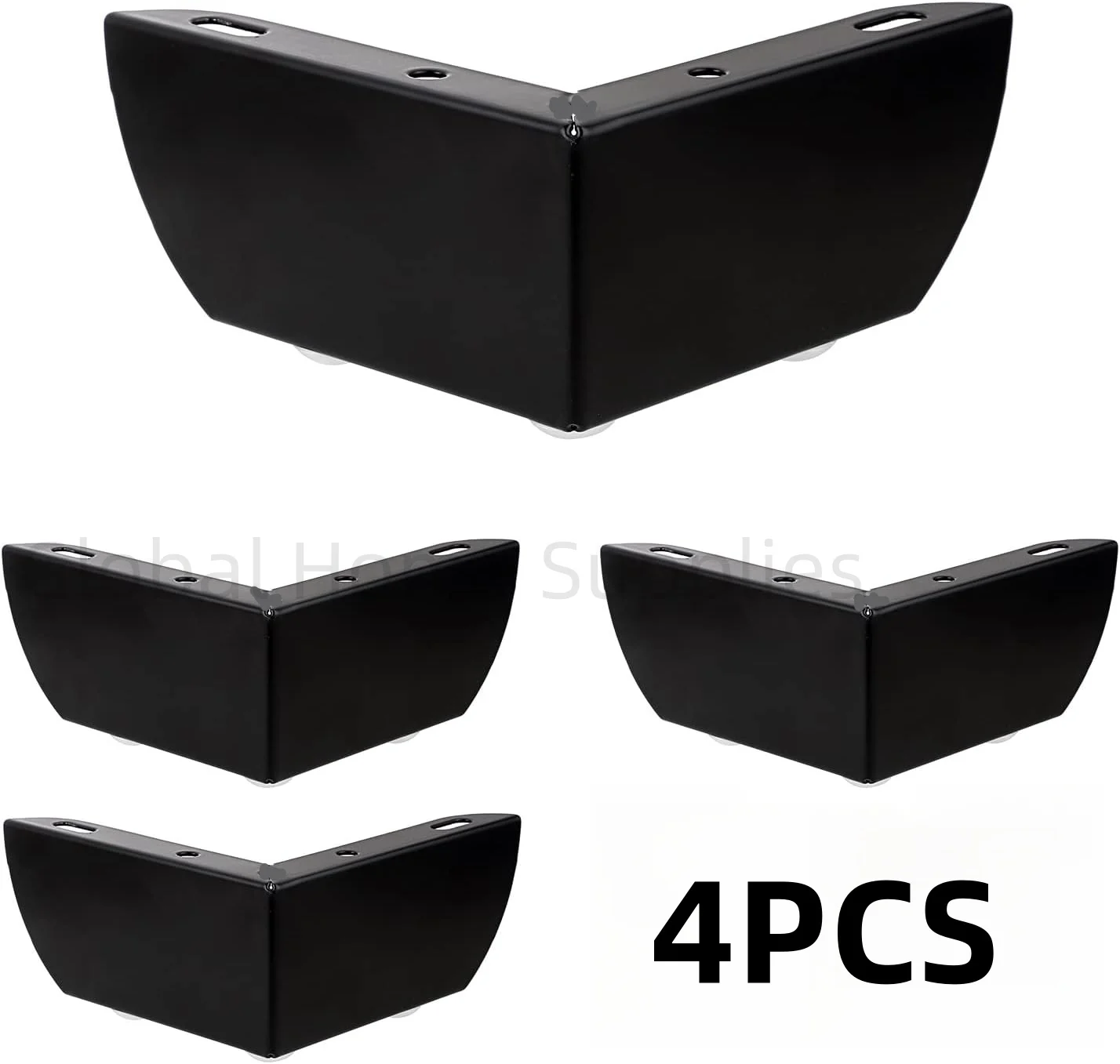 4PCS Furniture Legs Heavy Duty Bearing Metal Cabinet Three-pronged Feet Triangle Sofa Legs DIY Furniture Hardware Legs