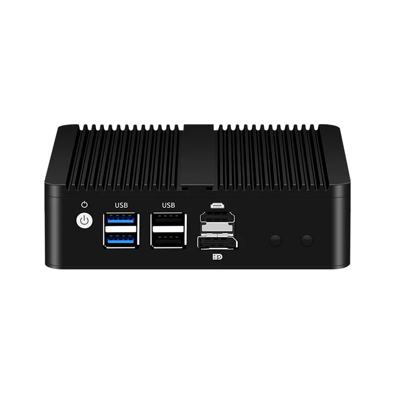 Inter N100 Industrial Mini PC with 2xUSB3.0 2xUSB2.0 1xHDMI 1xDP Support 1xDDR5 1xM.2 NVME WiFi 3G/4G LTE Computer Win10 Ready