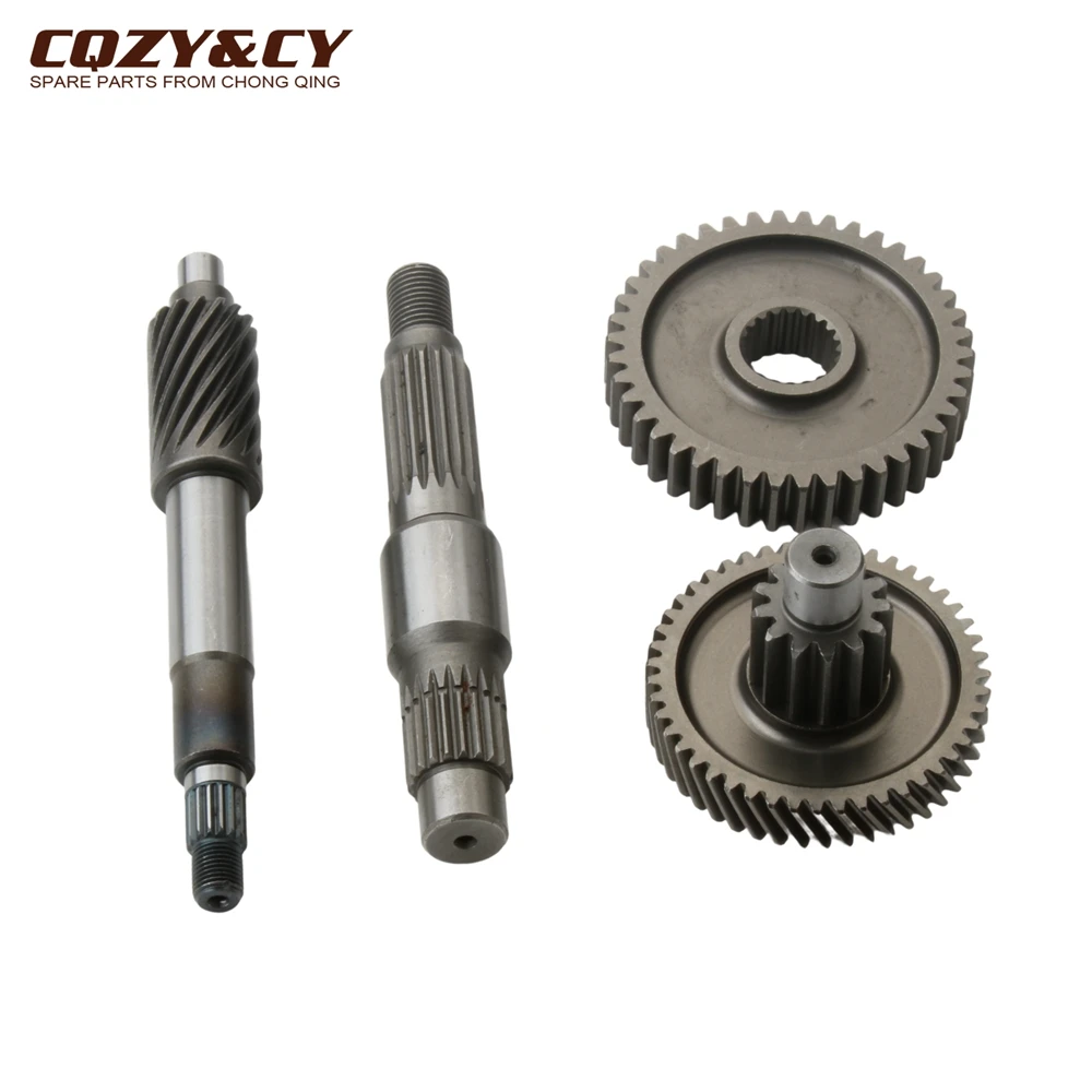 Scooter Drive Gear & Shaft Kit For MBK YN100 YQ100 Nitro 100 Ovetto100 Booster 100cc 2-Stroke 4VP