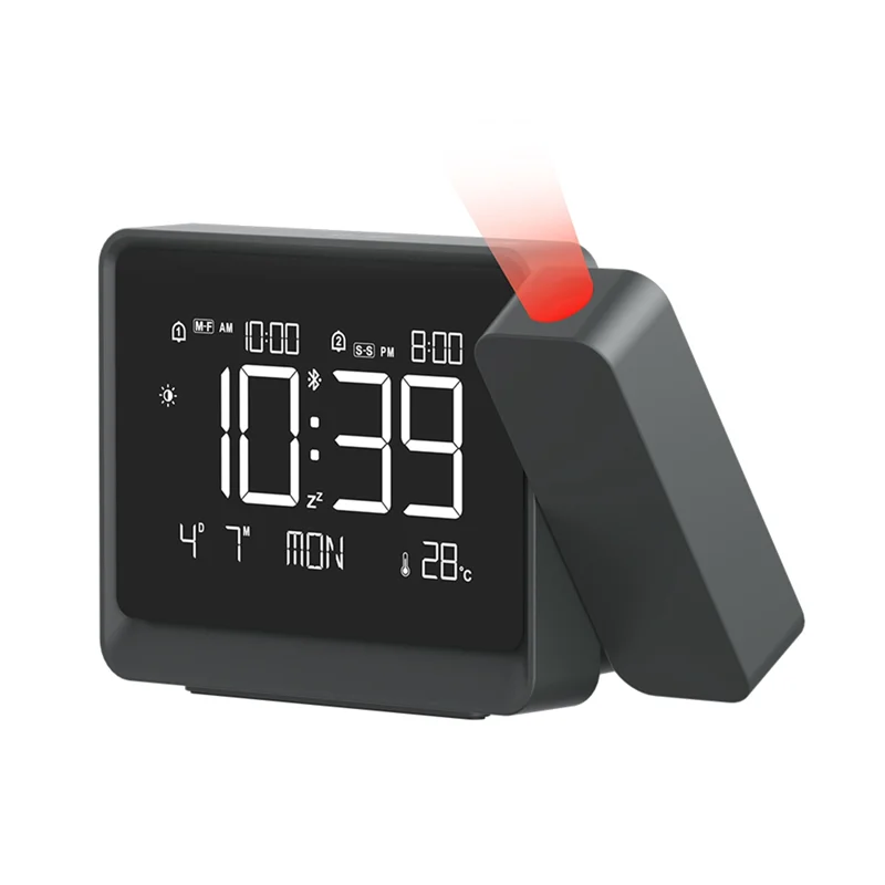 

ABUI-Alarm Clock Night Light Atmosphere Night Light Temperature Display Thermometer Table Clock